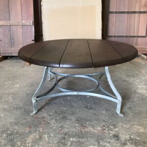 Round coffee table ø1000 Galvanised / Oiled